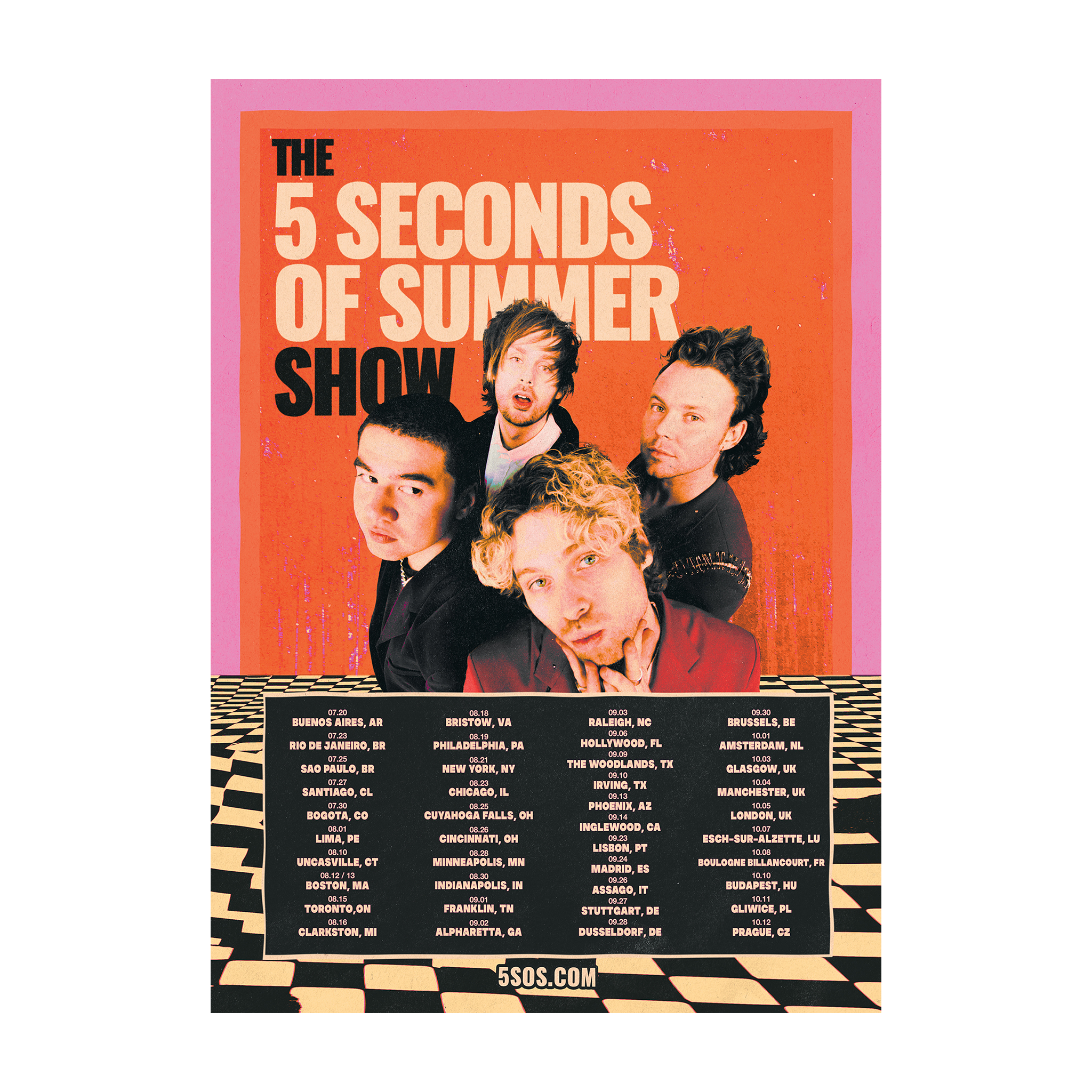 5 deals Seconds of Summer Singed Poster