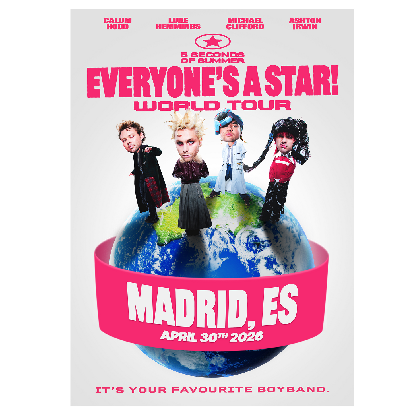 Everyone's A Star! Madrid Tour Poster