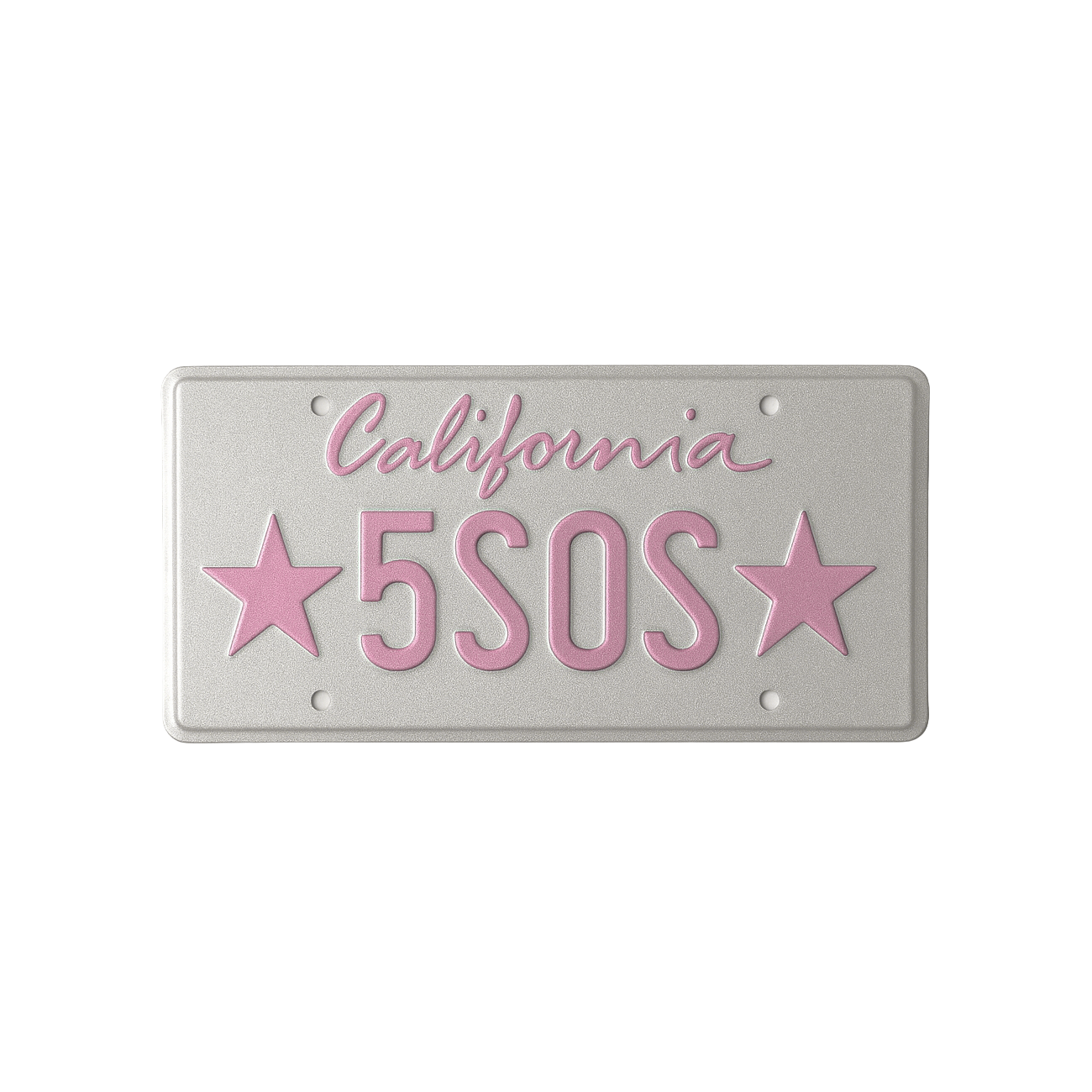 California Star Licence Plate