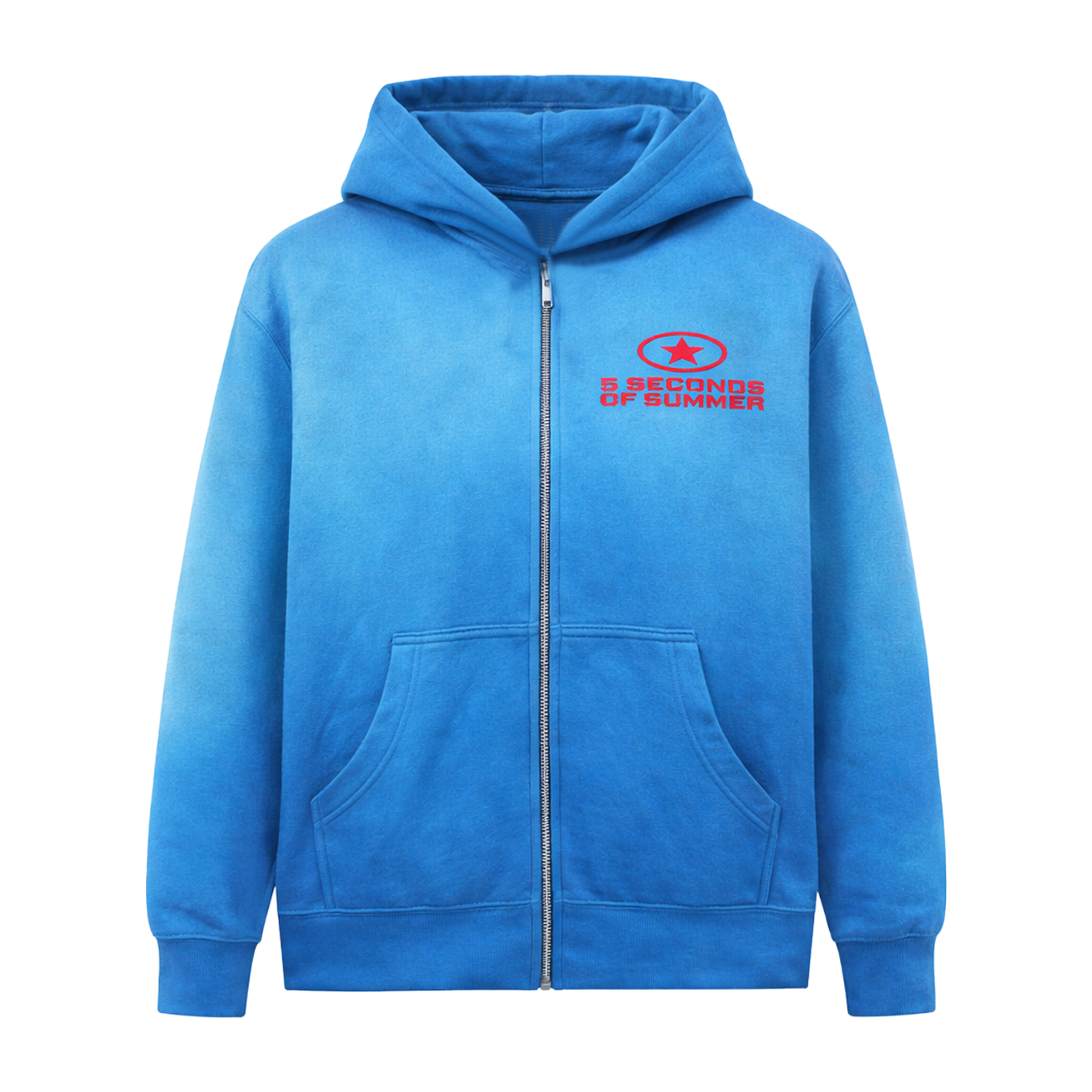Everyone's A Star! Custom Zip Blue Hoodie