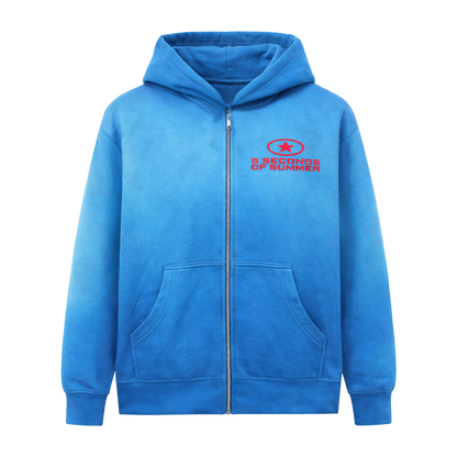 Everyone's A Star! Custom Zip Blue Hoodie