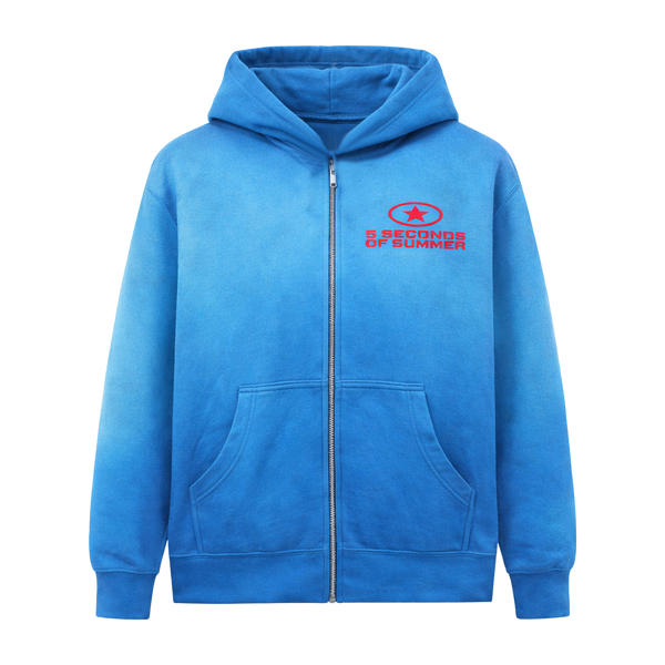 Everyone's A Star! Custom Zip Blue Hoodie – 5 Seconds of Summer