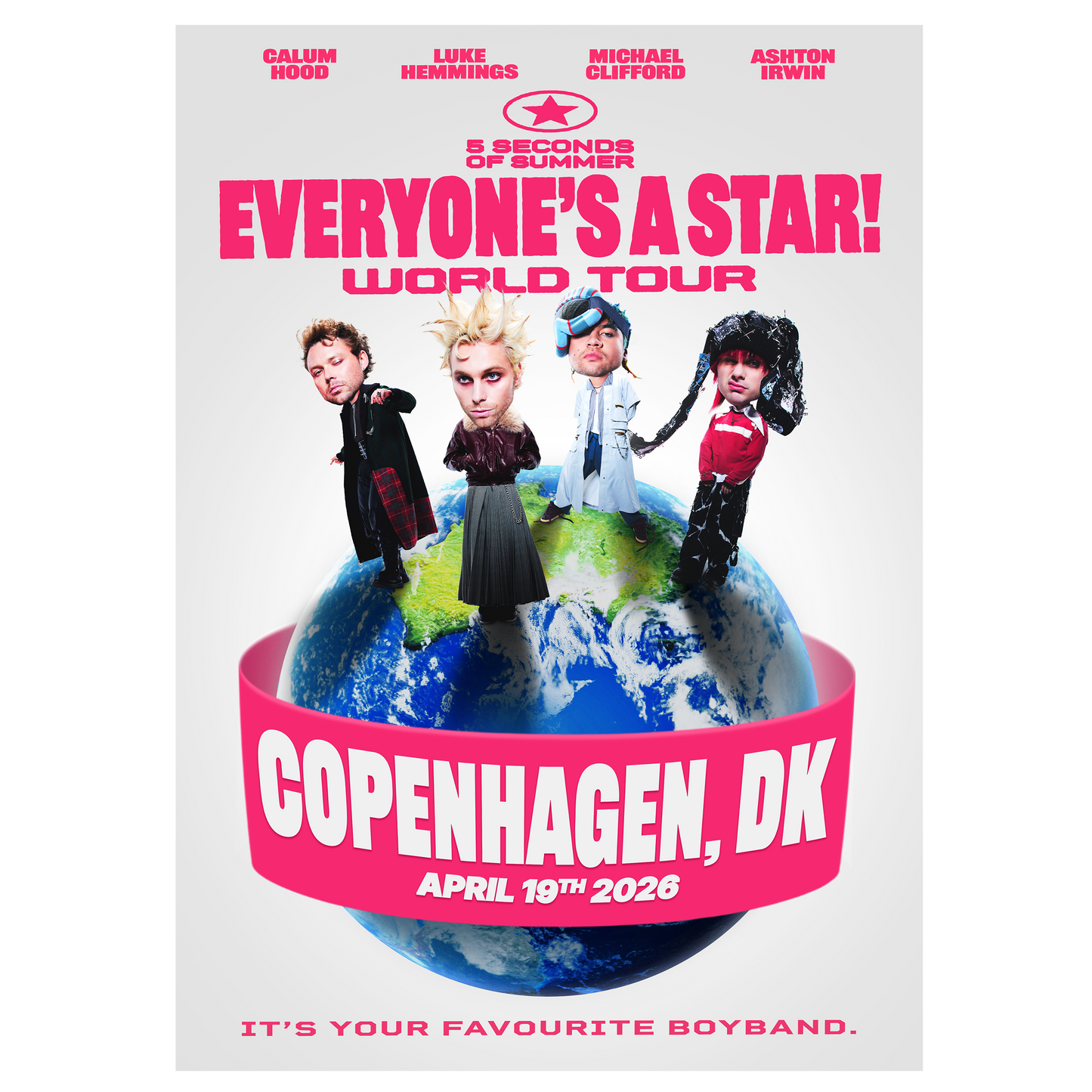 Everyone's A Star! Copenhagen Tour Poster