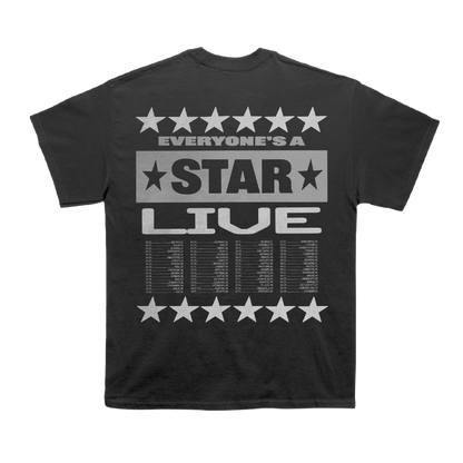 Portrait Live Faded Black Tee