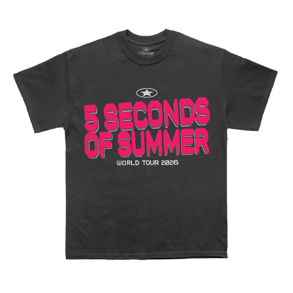 Everyone's A Star! World Tour Black Tee – 5 Seconds of Summer