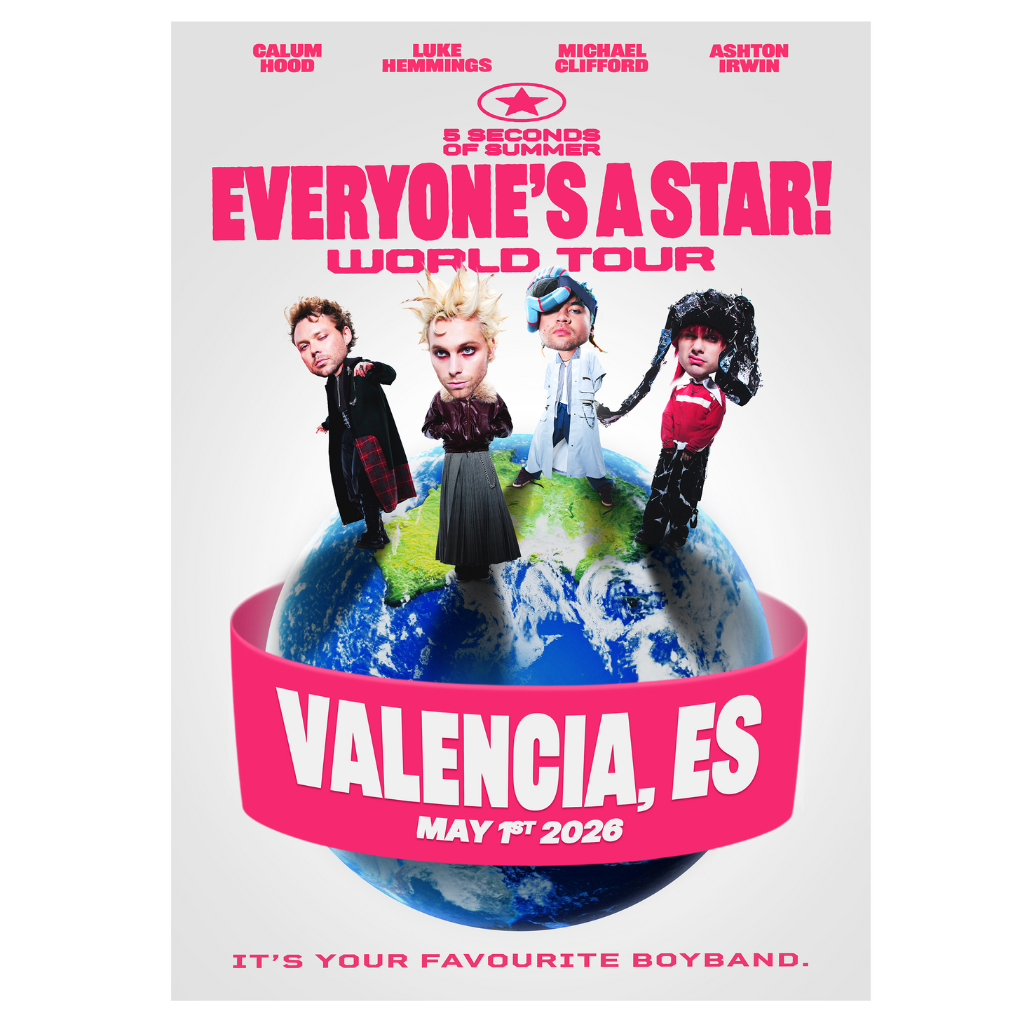Everyone's A Star! Valencia Tour Poster